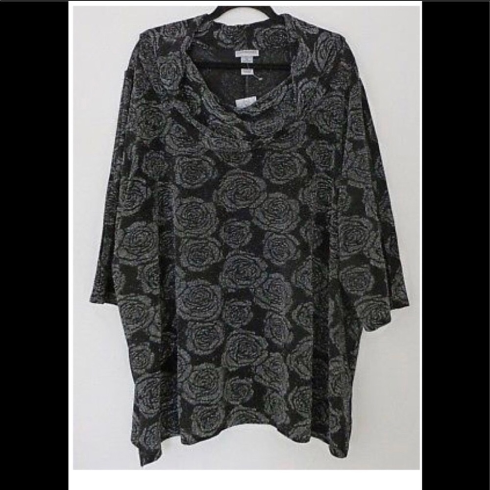 Catherine’s Black/Silver Metallic Blouse